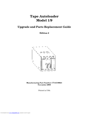 HP C7745NB - SureStore DLT Tape Autoloader 1/9 Manual