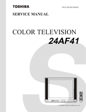 Toshiba 24AF41 Service Manual