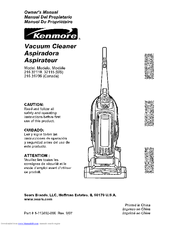 Kenmore 3711 - Java Lava Upright Vacuum Owner's Manual