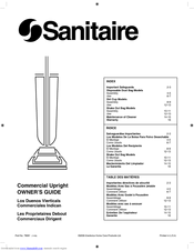 Electrolux #SC888K - San Commercial Upright Vacuum Owner's Manual