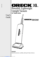Oreck U2250 User Manual