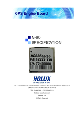 HOLUX M-90 SPECIFICATION V1.2 Specification