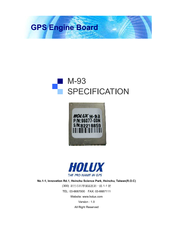 HOLUX M-93 SPECIFICATION V1.0 Specification