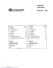 DURKOPP ADLER 739-1201 Manual