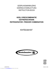 KELVINATOR KHFB336HSF Instruction Book