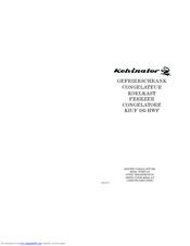 Kelvinator KIUF185HWF Instruction Booklet