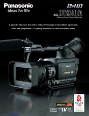 Panasonic AGHVX200APS Brochure & Specs