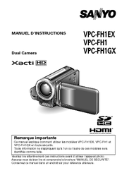 Sanyo VPC-FH1A - Full HD Video Manuel D'instructions
