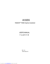 Gigabyte AV32DG User Manual