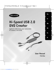 Belkin Hi-Speed USB 2.0 DVD Creator User Manual