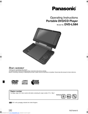Panasonic DVDLS84E Operating Instructions Manual
