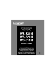 Olympus WS 331M - 2 GB Digital Voice Recorder Instrucciones