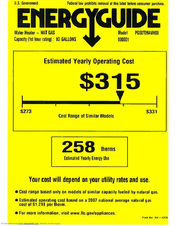 GE PG50T09AVH Energy Manual