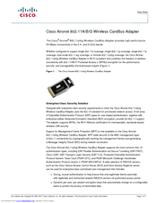 Cisco AIR-CB21AG-W-K9 Datasheet
