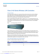 Cisco AIR-WLC2106-K9 - Wireless LAN Controller 2106 Datasheet