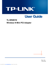 TP-Link TL-WN861N User Manual