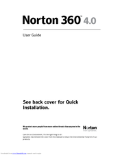 SYMANTEC Norton 360 4.0 User Manual