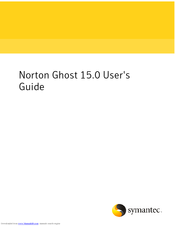 Symantec GHOST - V 15.0 Manual