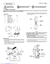 HOMELITE 17991F Maintenance Instructions Manual