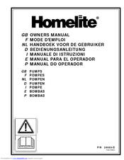 HOMELITE 24003D Owner's Manual