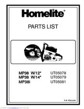 HOMELITE PS02298 Parts List
