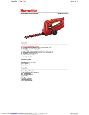 HOMELITE UT44170 Features
