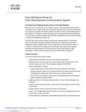 Cisco SR520W-FE-K9 Datasheet