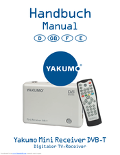 YAKUMO MINI RECEIVER DVB-T Manual
