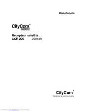 KATHREIN CityCom 2000 Mode D'emploi