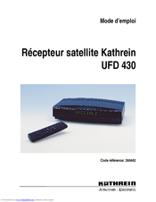 KATHREIN UFD 430 Mode D'emploi