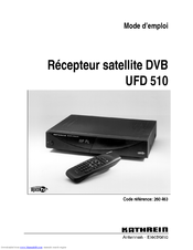KATHREIN UFD 510 Mode D'emploi