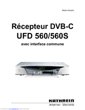 KATHREIN UFD 560 Mode D'emploi