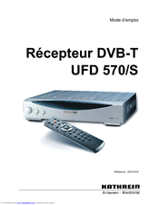 KATHREIN UFD 570 Mode D'emploi