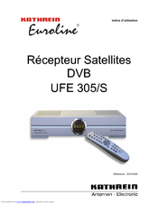 KATHREIN Euroline UFE 305/S Notice D'utilisation