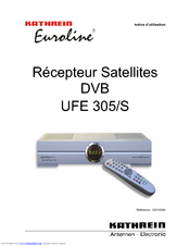 KATHREIN UFE 305S Notice D'utilisation