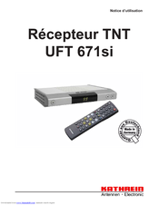 KATHREIN UFT 671si Notice D'utilisation