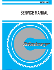 DAELIM HISTORY SL125 Service Manual