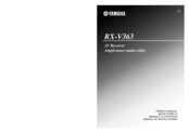 Yamaha RX-V363 - AV Receiver Owner's Manual