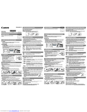 Canon P23-DHV G Instructions