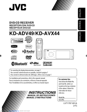 JVC KD-ADV49 - DVD Player With LCD monitor Instructions Manual