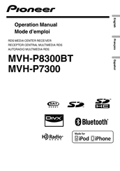 Pioneer MVH-P8300BT Operation Manual
