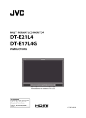 JVC DT-E17L4G Instructions Manual