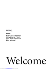 BenQ FP94G User Manual