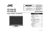 JVC DT-V24L3DU - 24IN DTV LCD MONITOR Instructions Manual