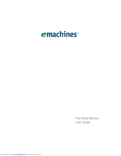 eMachines E193W User Manual