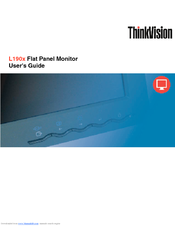 Lenovo ThinkVision L190x User Manual