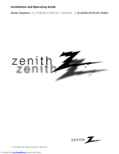 Zenith P50W38 Installation And Operating Manual