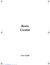 Roxio Creator User Manual