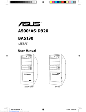 Asus A500 User Manual
