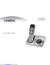 Uniden DECT1580 - DECT 1580 Cordless Phone Manual Del Propietario